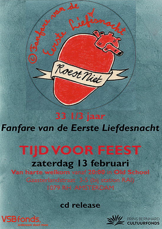 Uitnodiging feest 13 februari